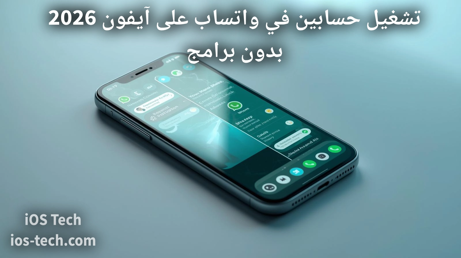 تشغيل حسابين في واتساب على آيفون 2026 بدون برامج